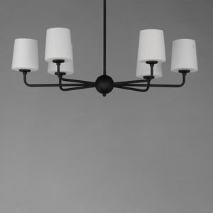 Maxim - 12096SWAR - Six Light Chandelier - Bristol - Anthracite