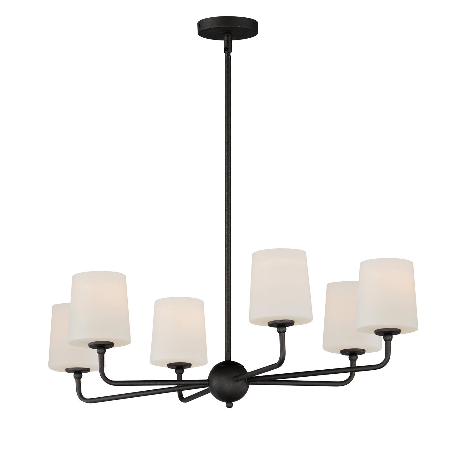 Maxim - 12096SWAR - Six Light Chandelier - Bristol - Anthracite