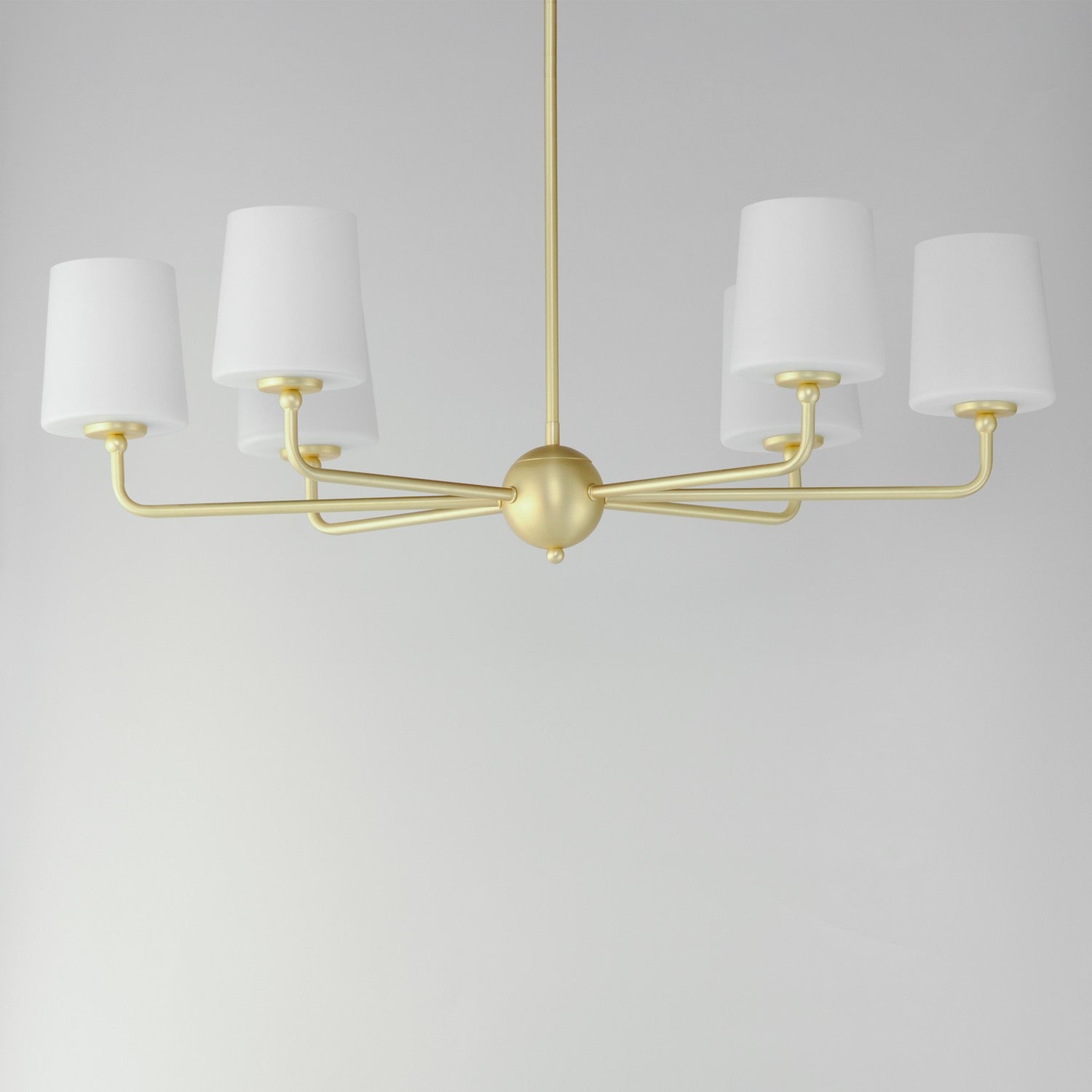 Maxim - 12096SWSBR - Six Light Chandelier - Bristol - Satin Brass