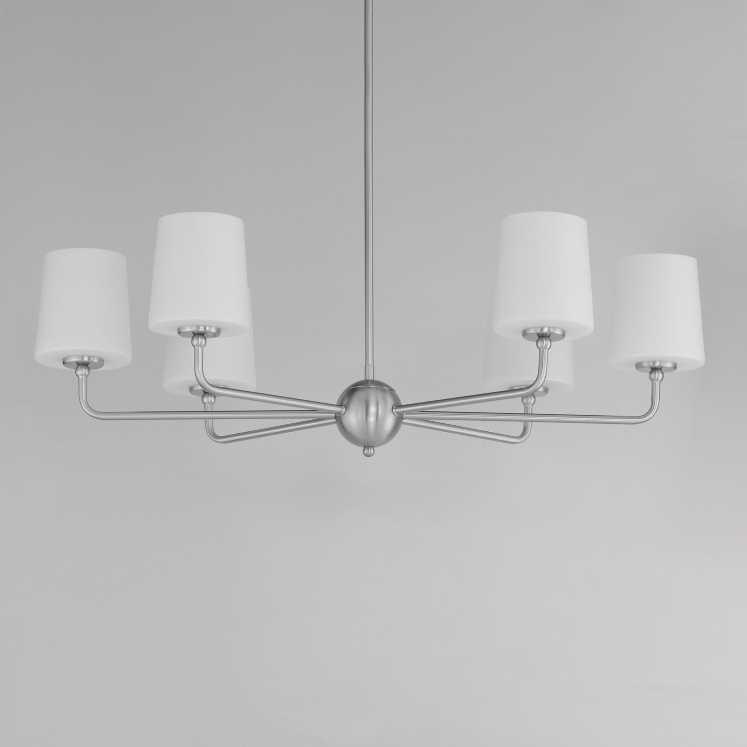 Maxim - 12096SWSN - Six Light Chandelier - Bristol - Satin Nickel