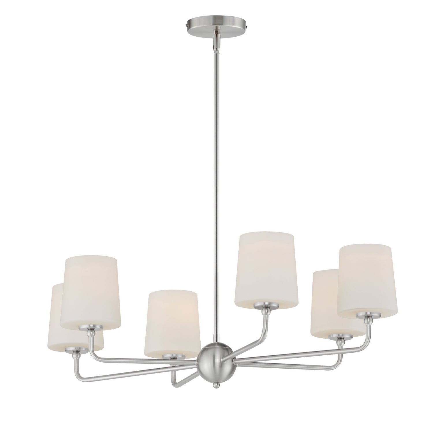 Maxim - 12096SWSN - Six Light Chandelier - Bristol - Satin Nickel