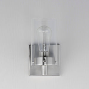 Maxim - 12401CLSN - One Light Wall Sconce - Pinn - Satin Nickel