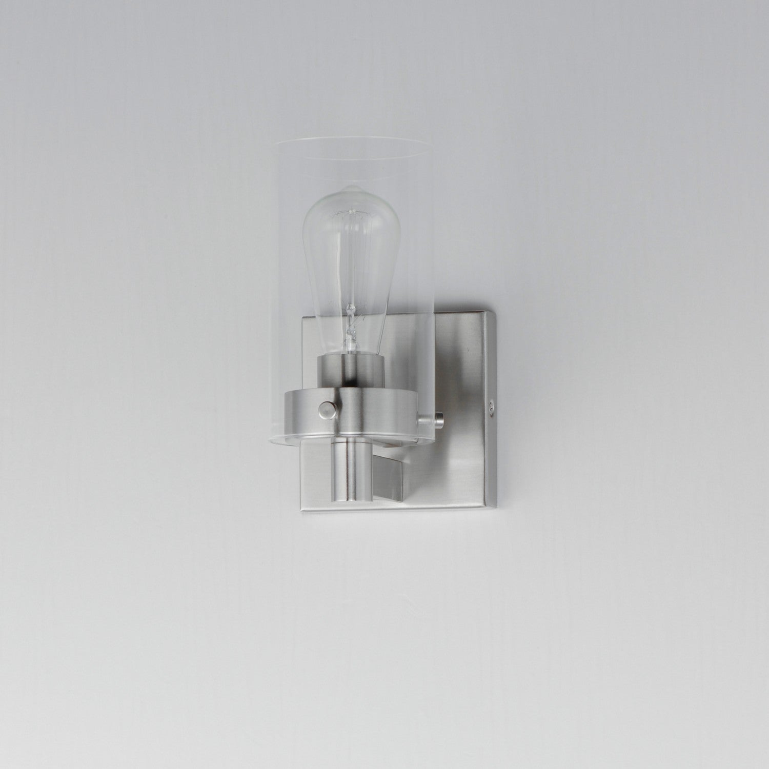 Maxim - 12401CLSN - One Light Wall Sconce - Pinn - Satin Nickel