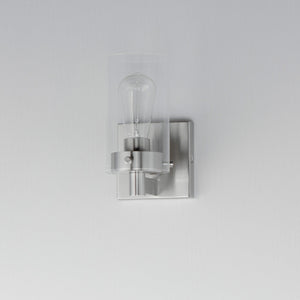 Maxim - 12401CLSN - One Light Wall Sconce - Pinn - Satin Nickel