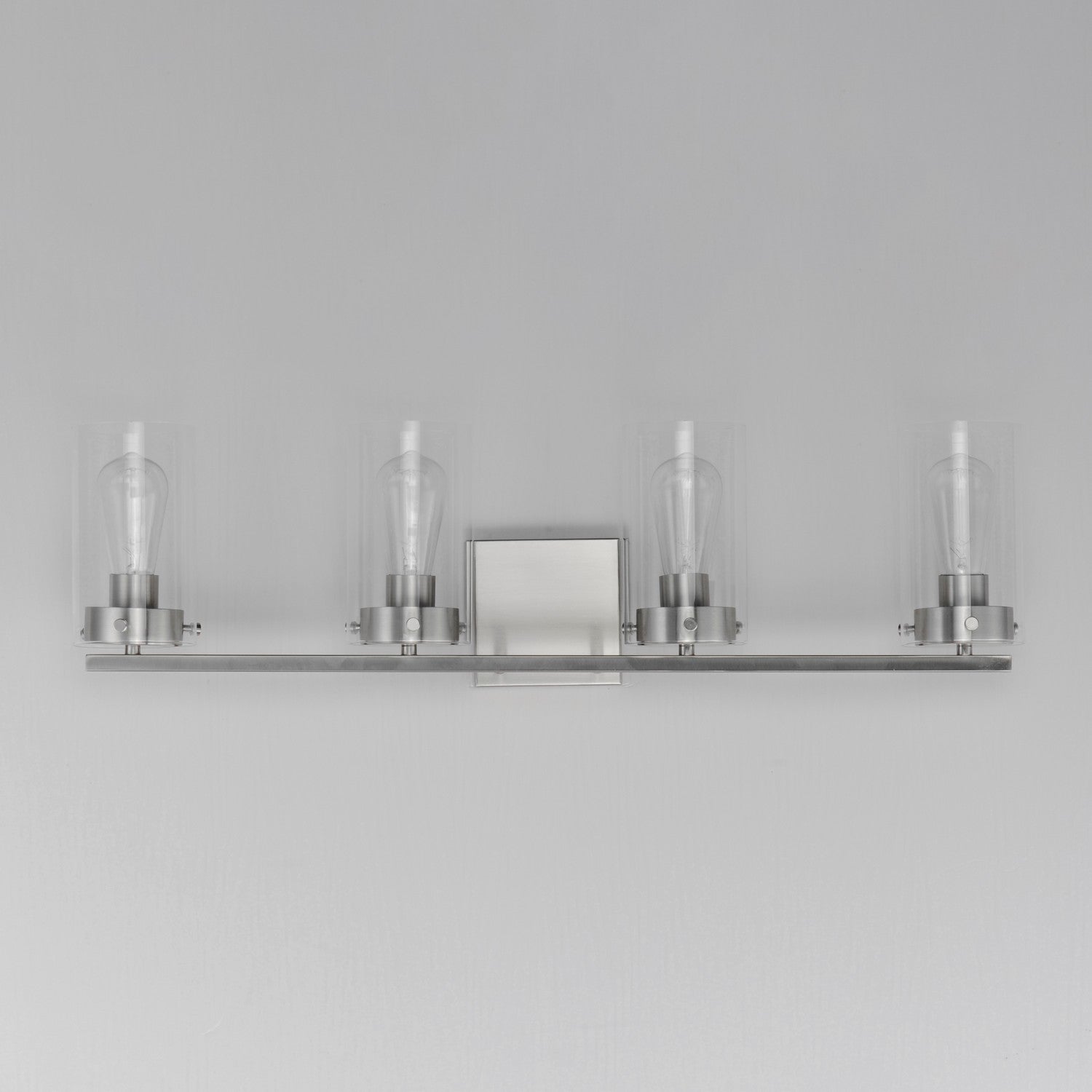 Maxim - 12404CLSN - Four Light Bath Vanity - Pinn - Satin Nickel