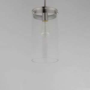 Maxim - 12408CLSN - One Light Pendant - Pinn - Satin Nickel