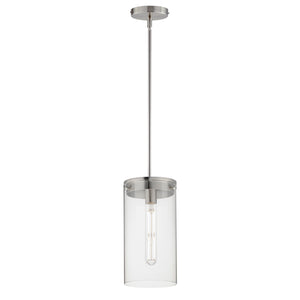 Maxim - 12408CLSN - One Light Pendant - Pinn - Satin Nickel