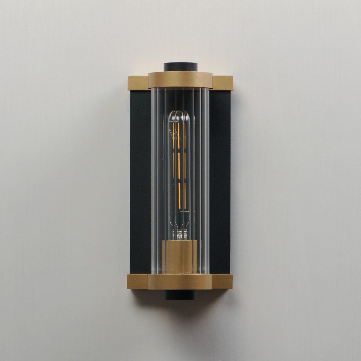 Maxim - 16120CRBKAB - One Light Outdoor Wall Sconce - Opulent - Black / Antique Brass