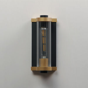 Maxim - 16120CRBKAB - One Light Outdoor Wall Sconce - Opulent - Black / Antique Brass