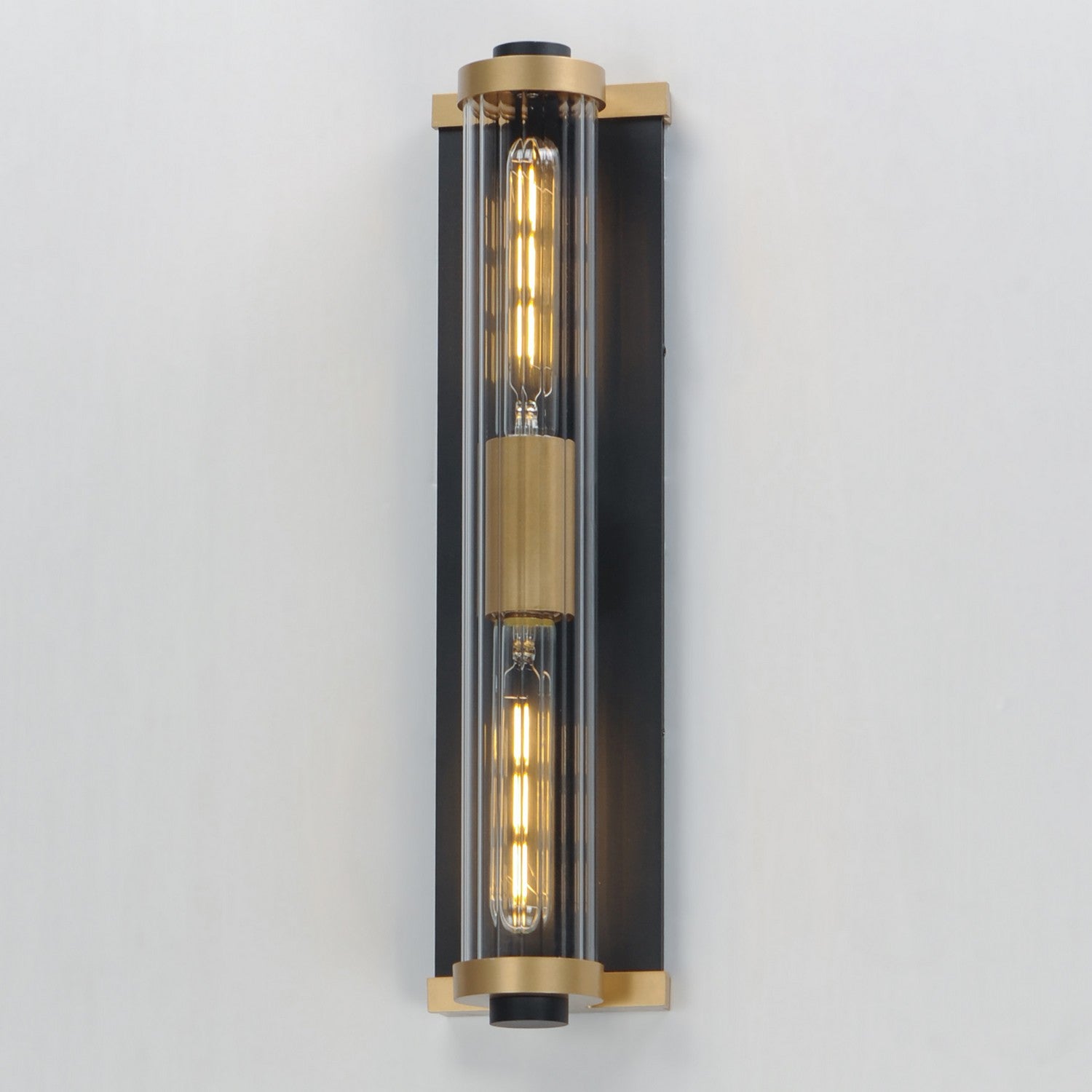 Maxim - 16122CRBKAB - Two Light Outdoor Wall Sconce - Opulent - Black / Antique Brass