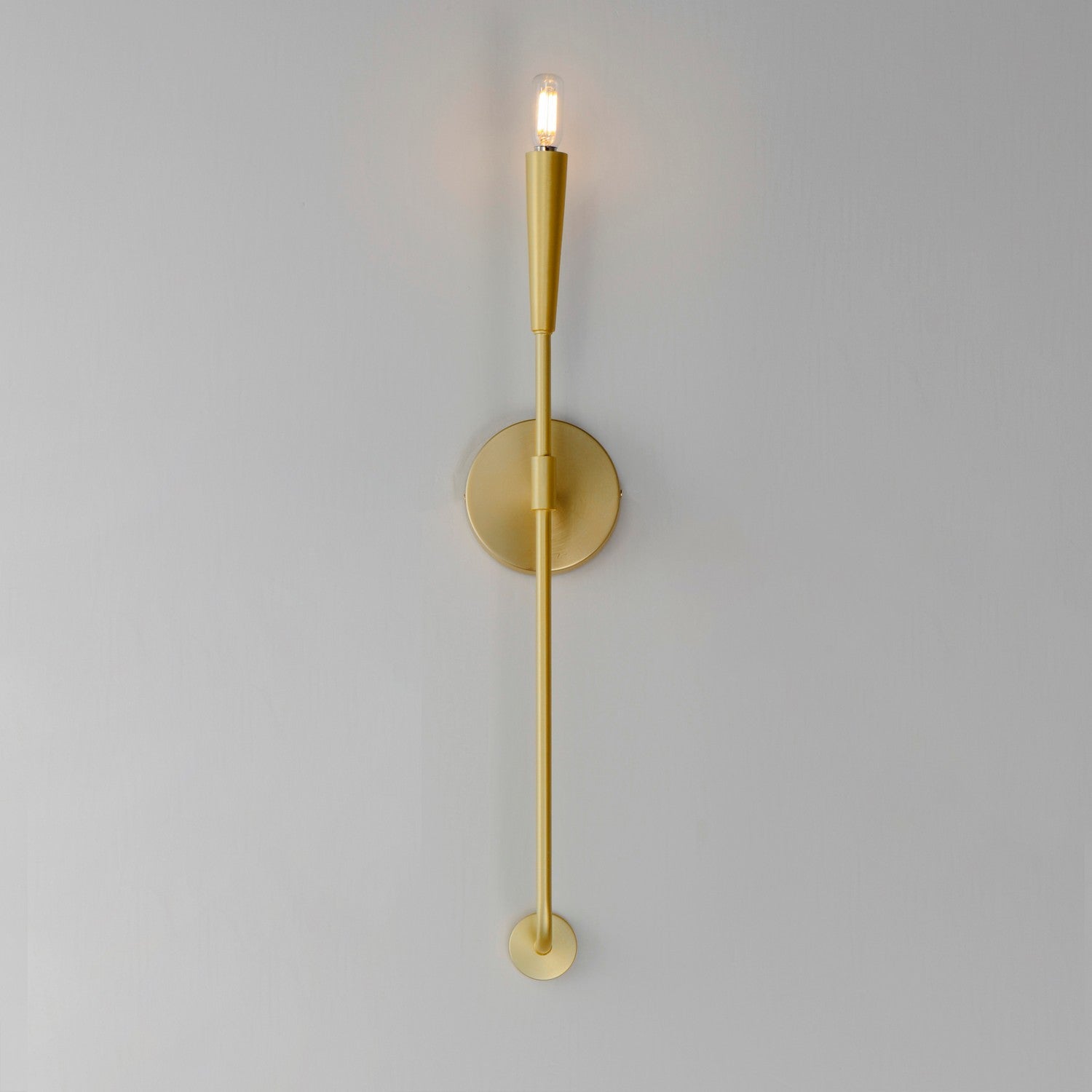 Maxim - 24811SBR - One Light Wall Sconce - Vela - Satin Brass