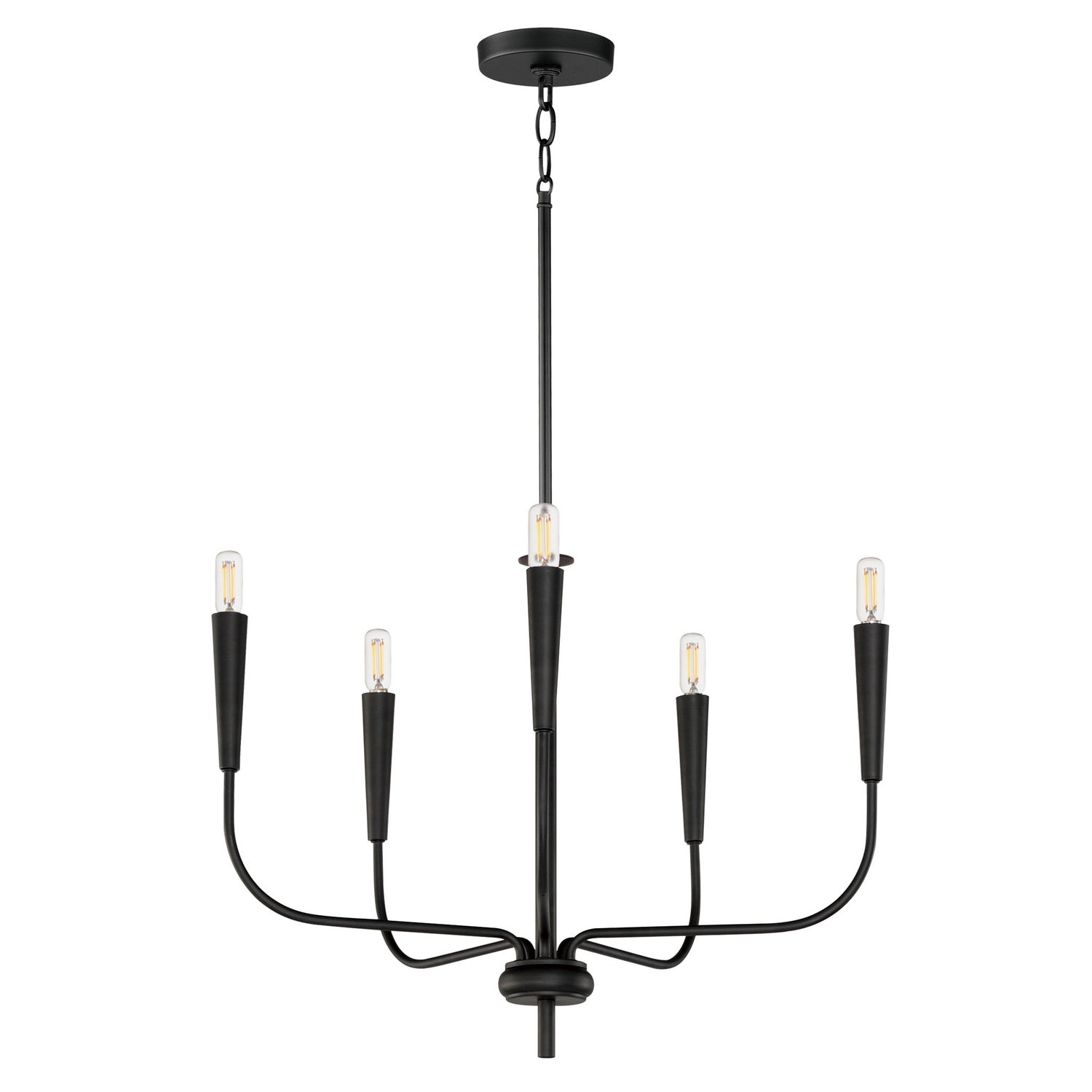 Maxim - 24815BK - Five Light Chandelier - Vela - Black