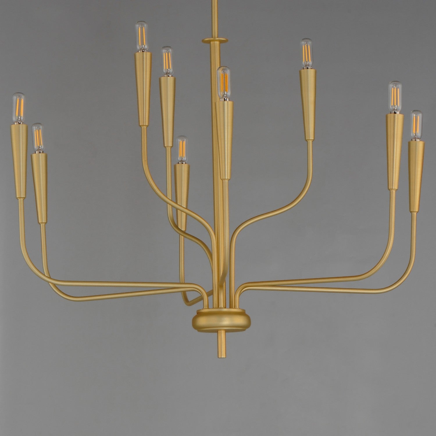 Maxim - 24819SBR - Nine Light Chandelier - Vela - Satin Brass