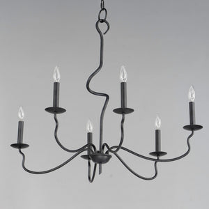 Maxim - 27706BO - Six Light Chandelier - Padrona - Black Oxide