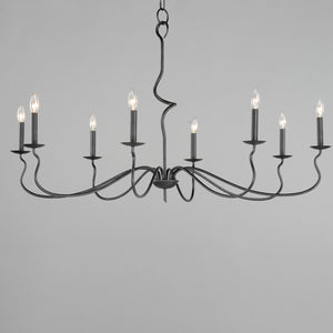 Maxim - 27708BO - Eight Light Chandelier - Padrona - Black Oxide