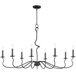 Maxim - 27708BO - Eight Light Chandelier - Padrona - Black Oxide