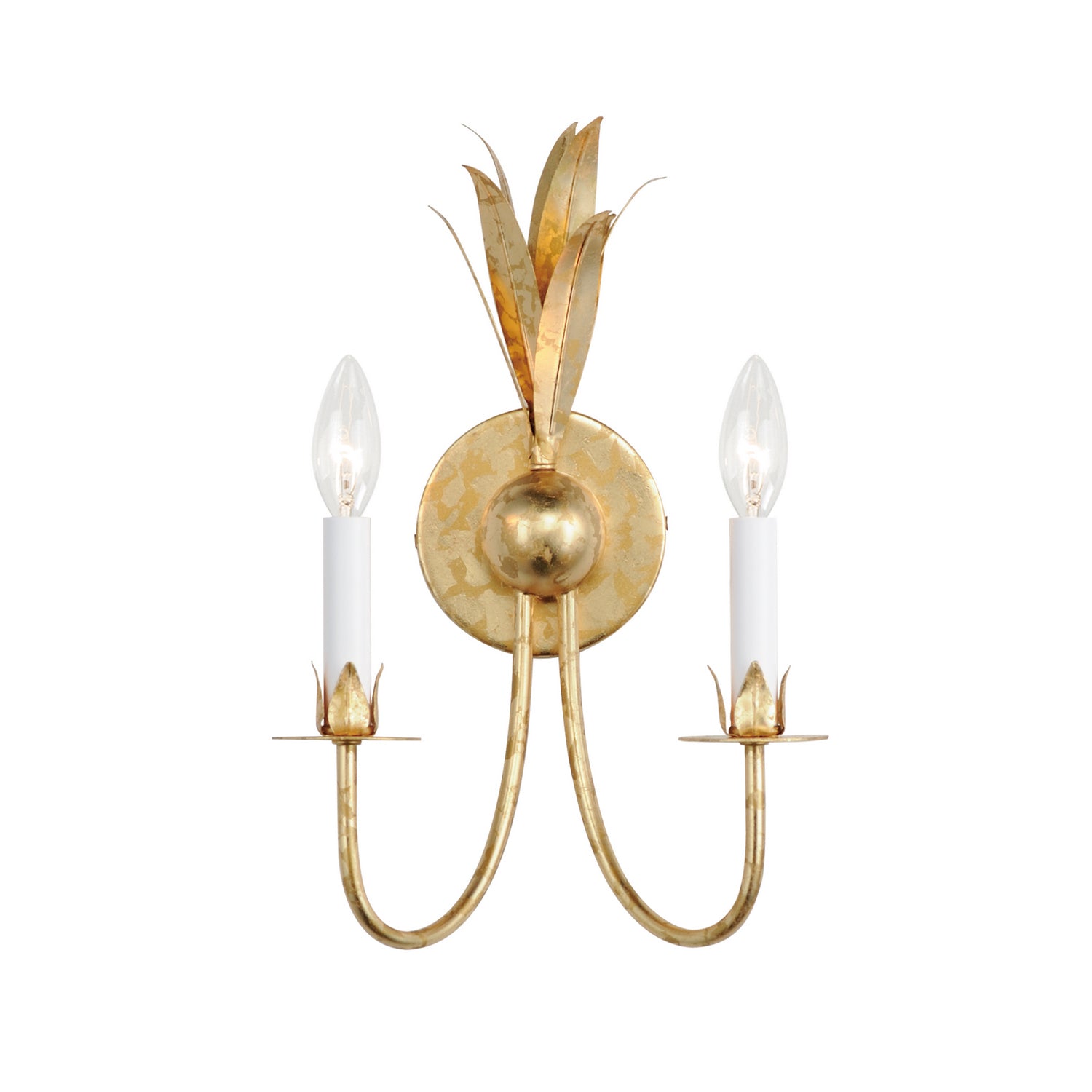 Maxim - 2882GL - Two Light Wall Sconce - Paloma - Gold Leaf