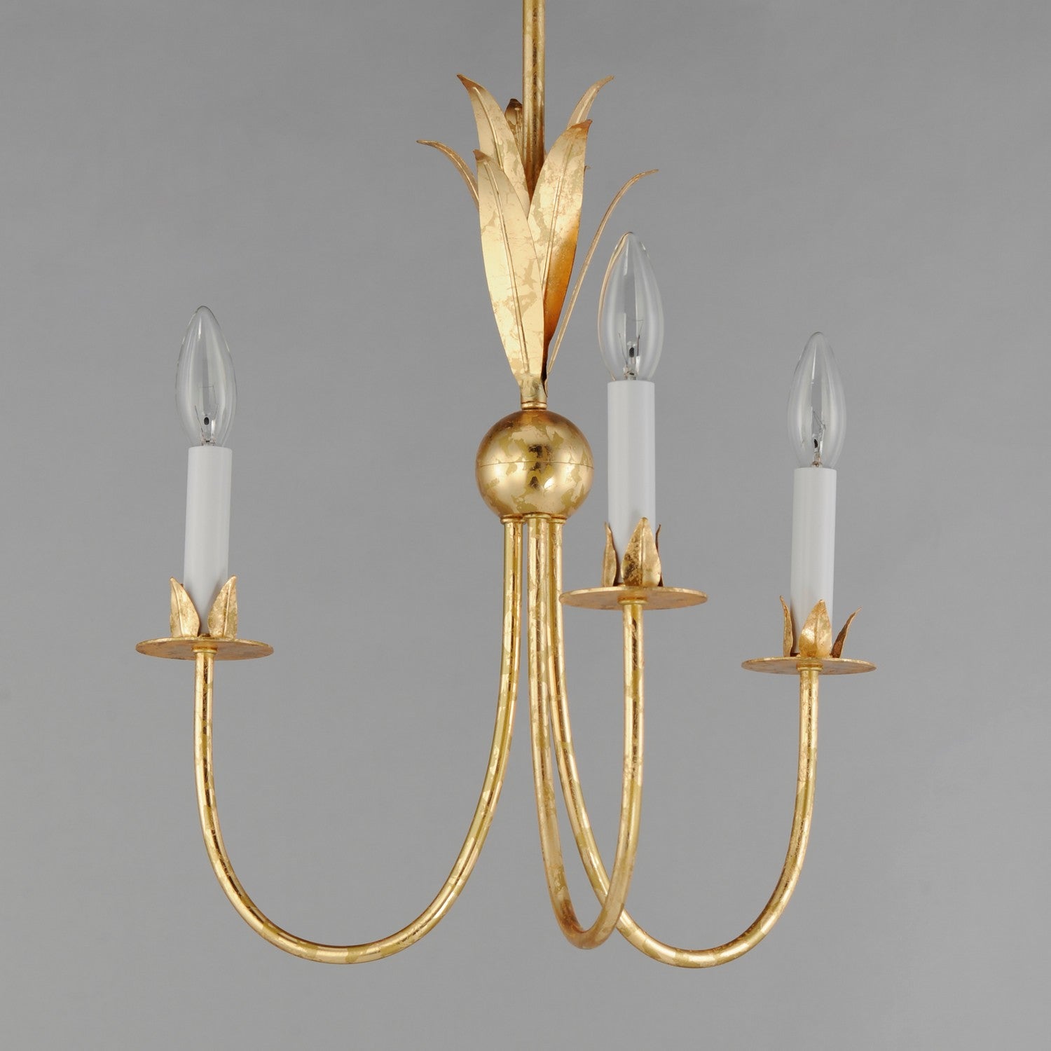 Maxim - 2883GL - Three Light Chandelier - Paloma - Gold Leaf