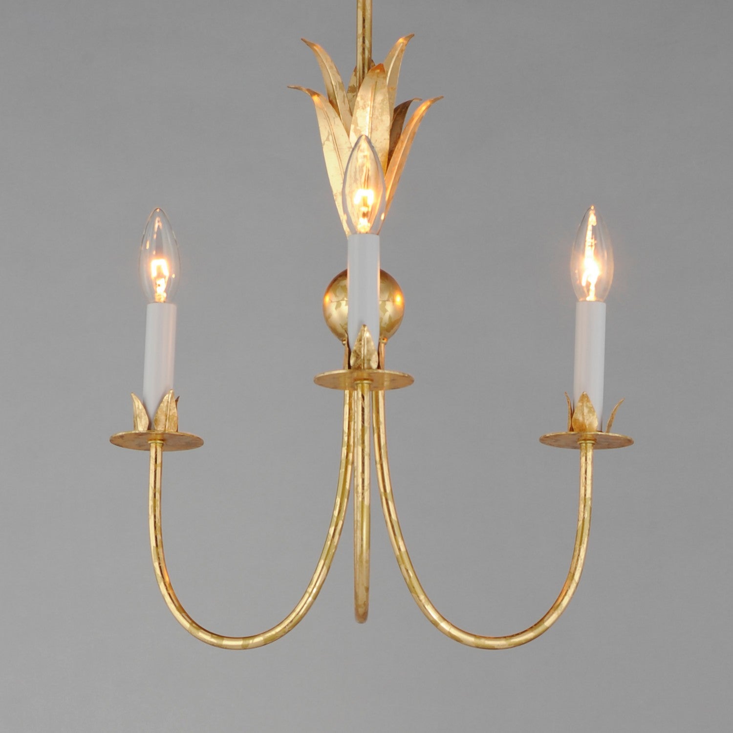 Maxim - 2883GL - Three Light Chandelier - Paloma - Gold Leaf