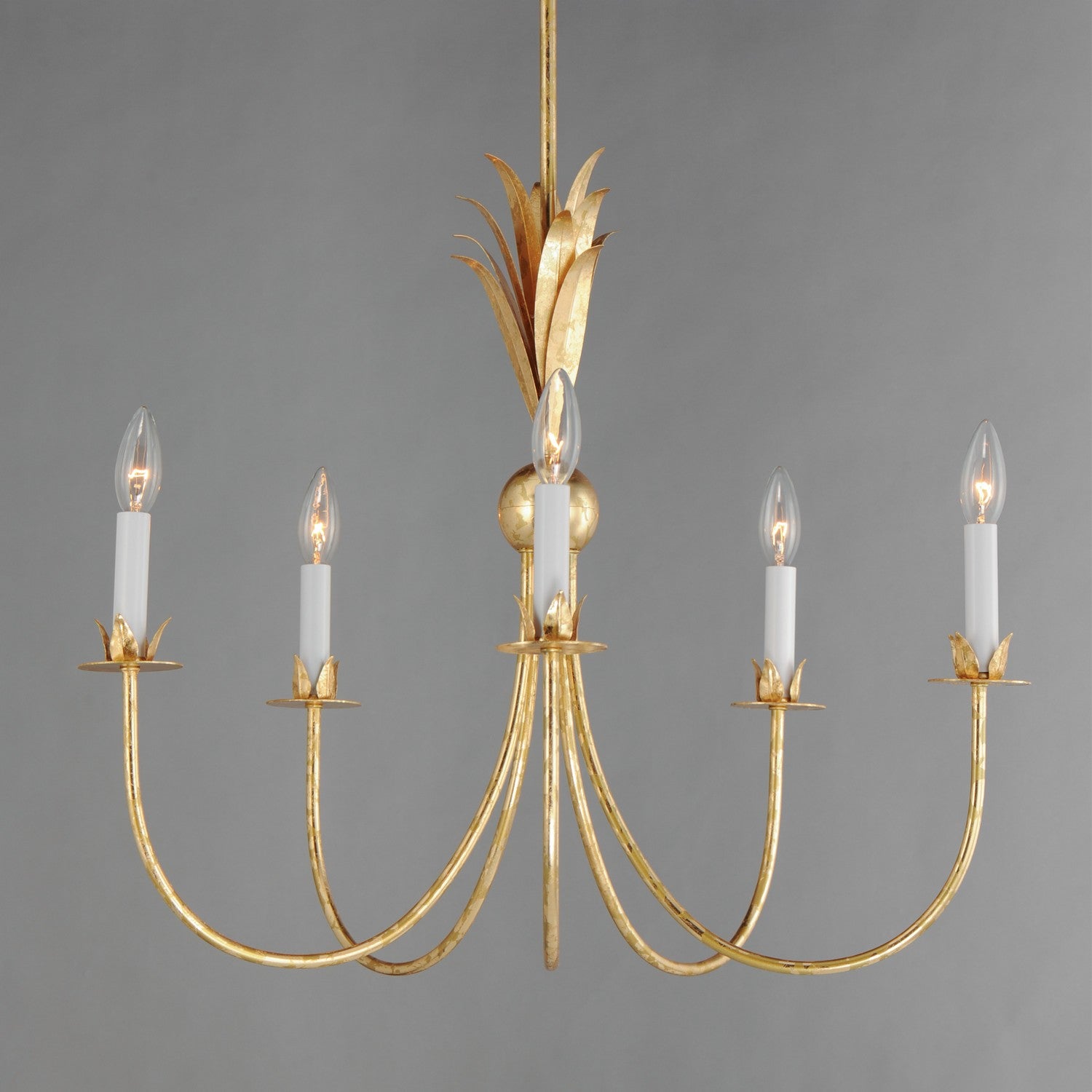 Maxim - 2885GL - Five Light Chandelier - Paloma - Gold Leaf