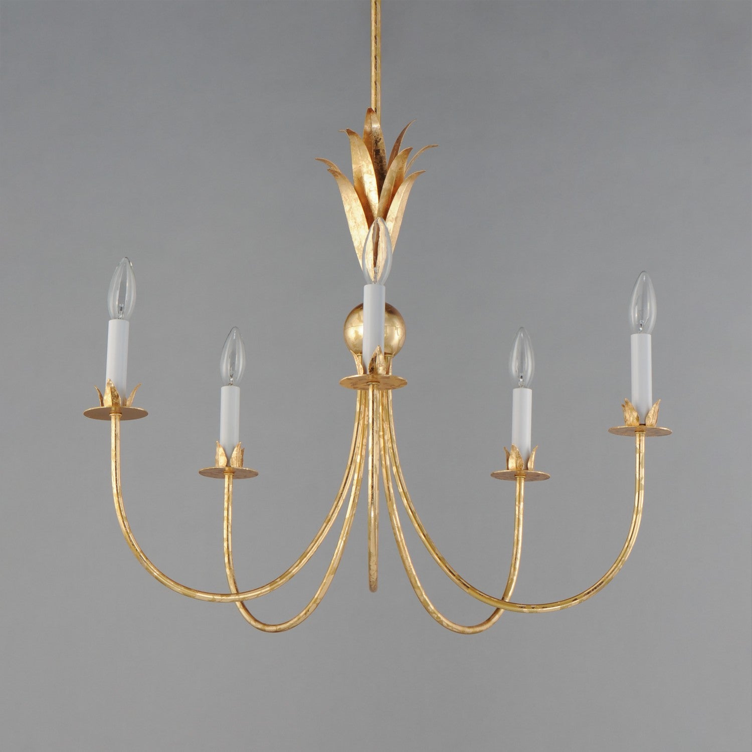 Maxim - 2885GL - Five Light Chandelier - Paloma - Gold Leaf