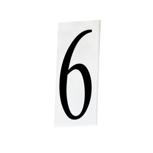 Maxim - 53636WT - House Number 6/9 - Address - White