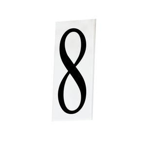 Maxim - 53638WT - House Number 8 - Address - White