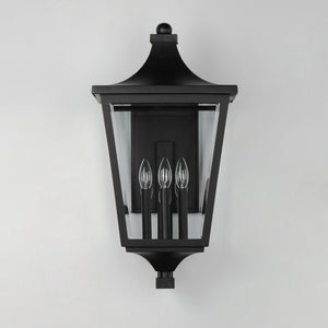 Maxim - 40237CLBK - Three Light Outdoor Lantern - Sutton Place VX - Black