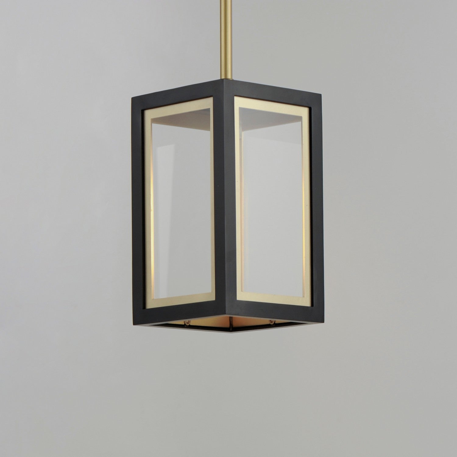 Maxim - 30051CLBKGLD - One Light Outdoor Pendant - Neoclass - Black / Gold