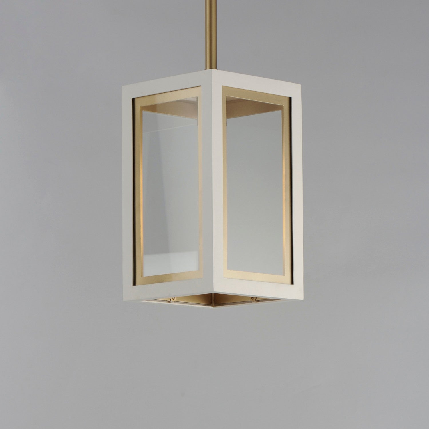 Maxim - 30051CLWTGLD - One Light Outdoor Pendant - Neoclass - White/Gold