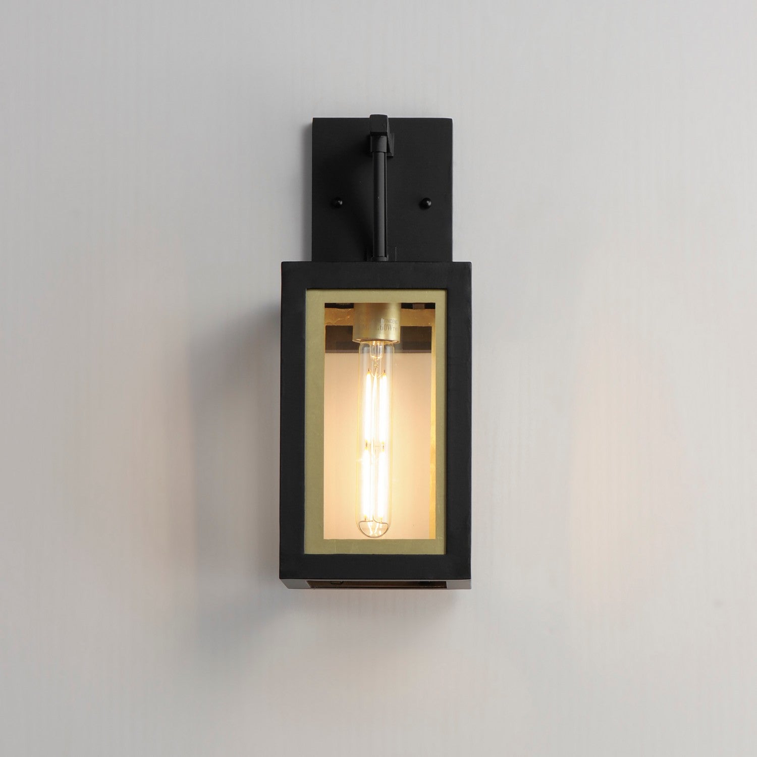 Maxim - 30052CLBKGLD - One Light Outdoor Wall Sconce - Neoclass - Black / Gold