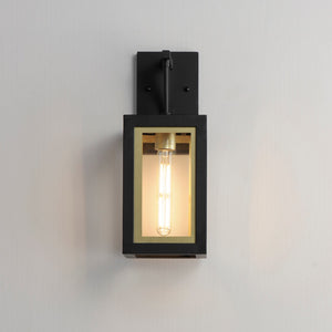 Maxim - 30052CLBKGLD - One Light Outdoor Wall Sconce - Neoclass - Black / Gold