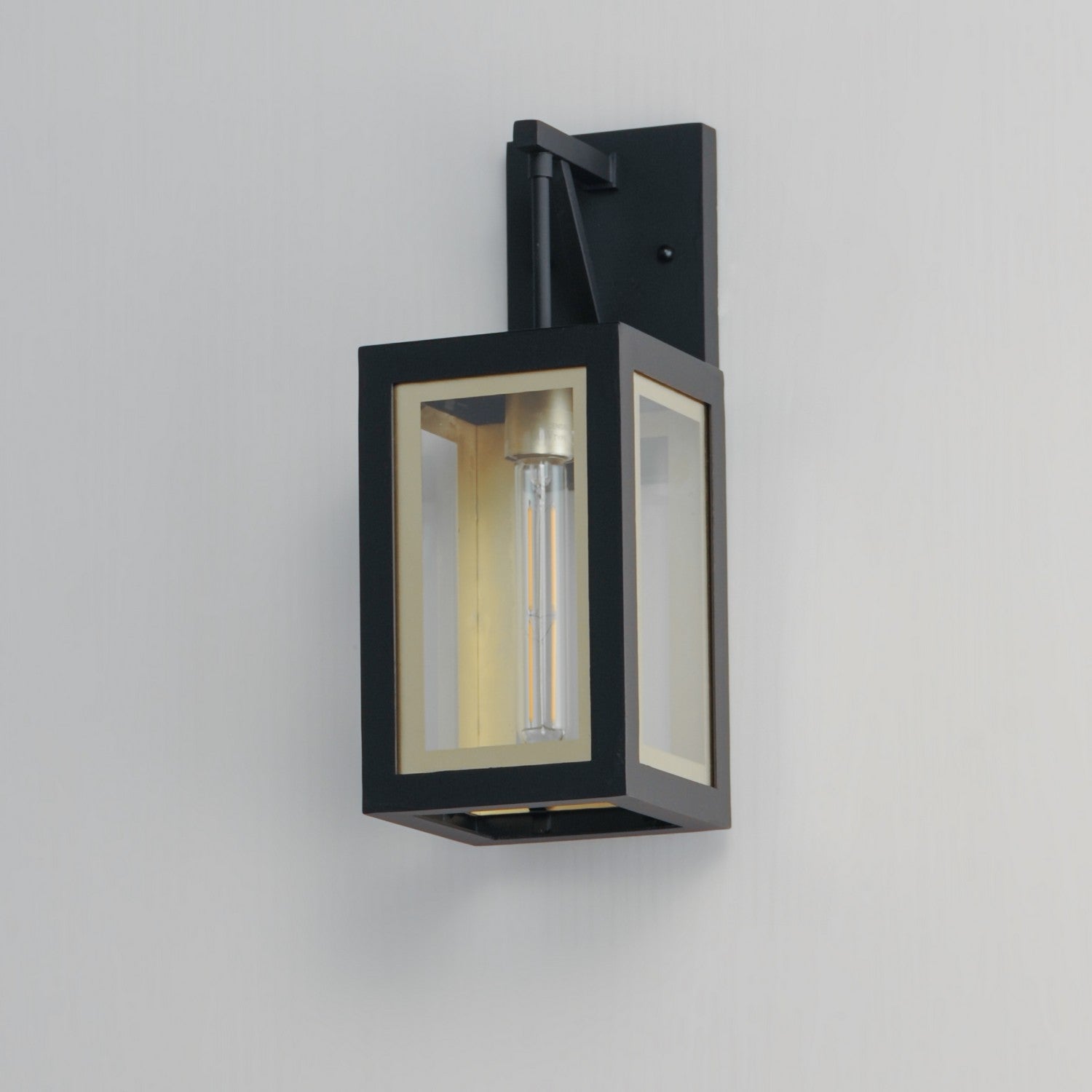 Maxim - 30052CLBKGLD - One Light Outdoor Wall Sconce - Neoclass - Black / Gold