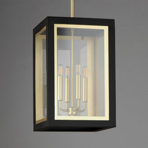 Maxim - 30058CLBKGLD - Four Light Outdoor Pendant - Neoclass - Black / Gold