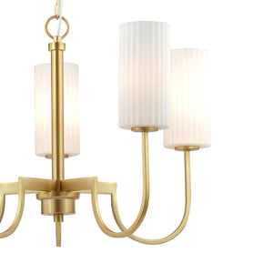 Maxim - 32005SWSBR - Five Light Chandelier - Town and Country - Satin Brass