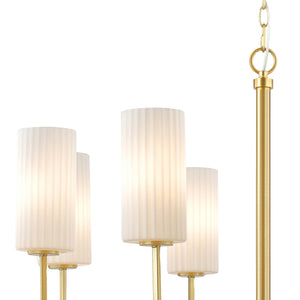 Maxim - 32008SWSBR - Eight Light Chandelier - Town and Country - Satin Brass