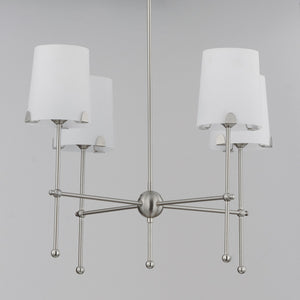 Maxim - 32364WTSN - Four Light Chandelier - Huntington - Satin Nickel