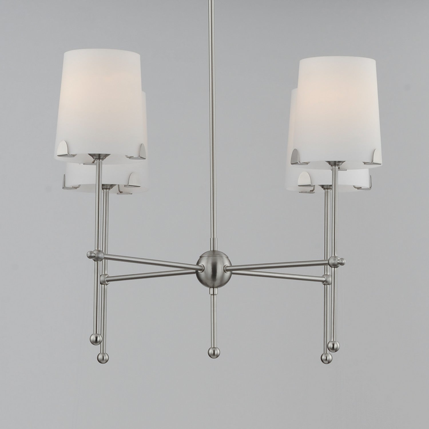 Maxim - 32364WTSN - Four Light Chandelier - Huntington - Satin Nickel