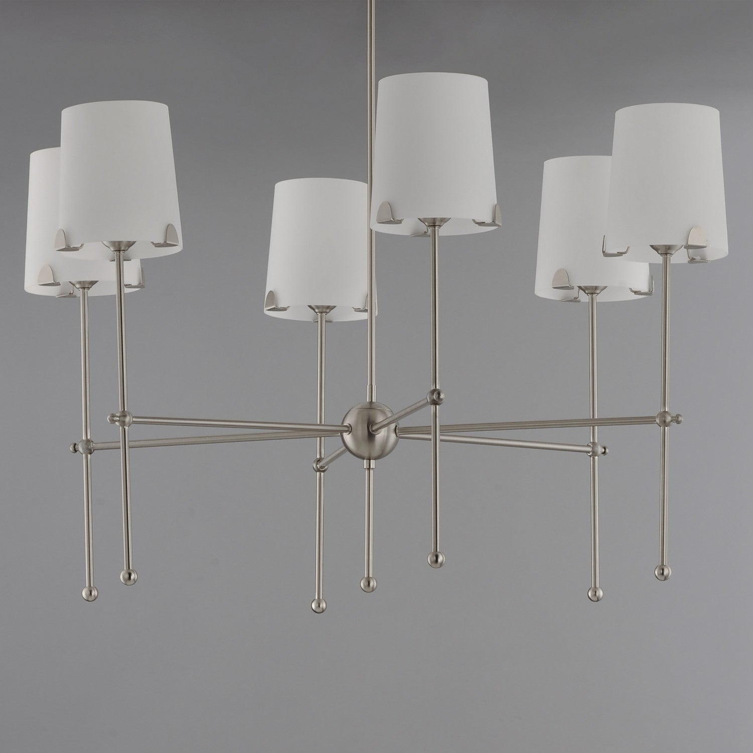 Maxim - 32366WTSN - Six Light Chandelier - Huntington - Satin Nickel