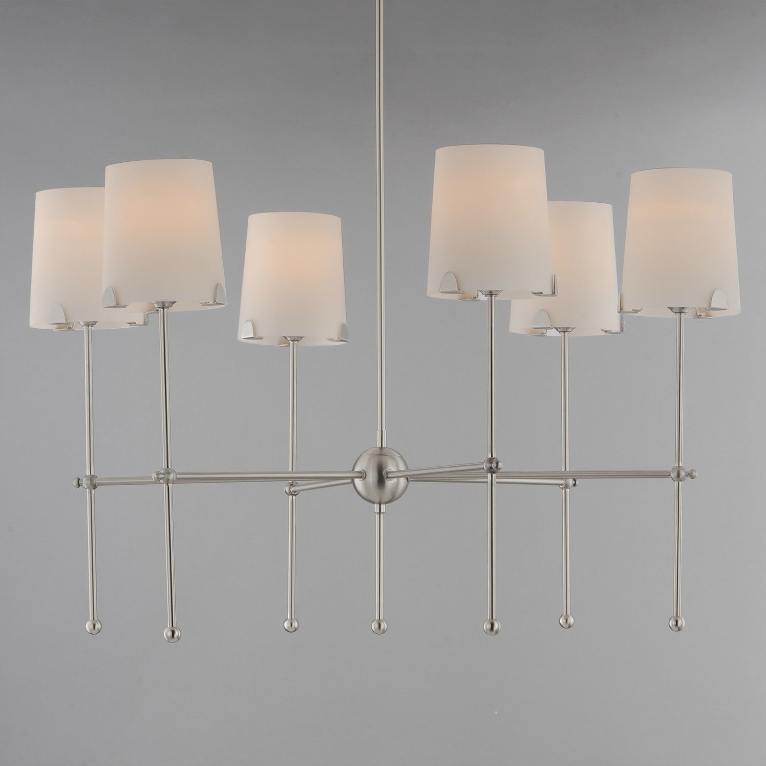 Maxim - 32366WTSN - Six Light Chandelier - Huntington - Satin Nickel