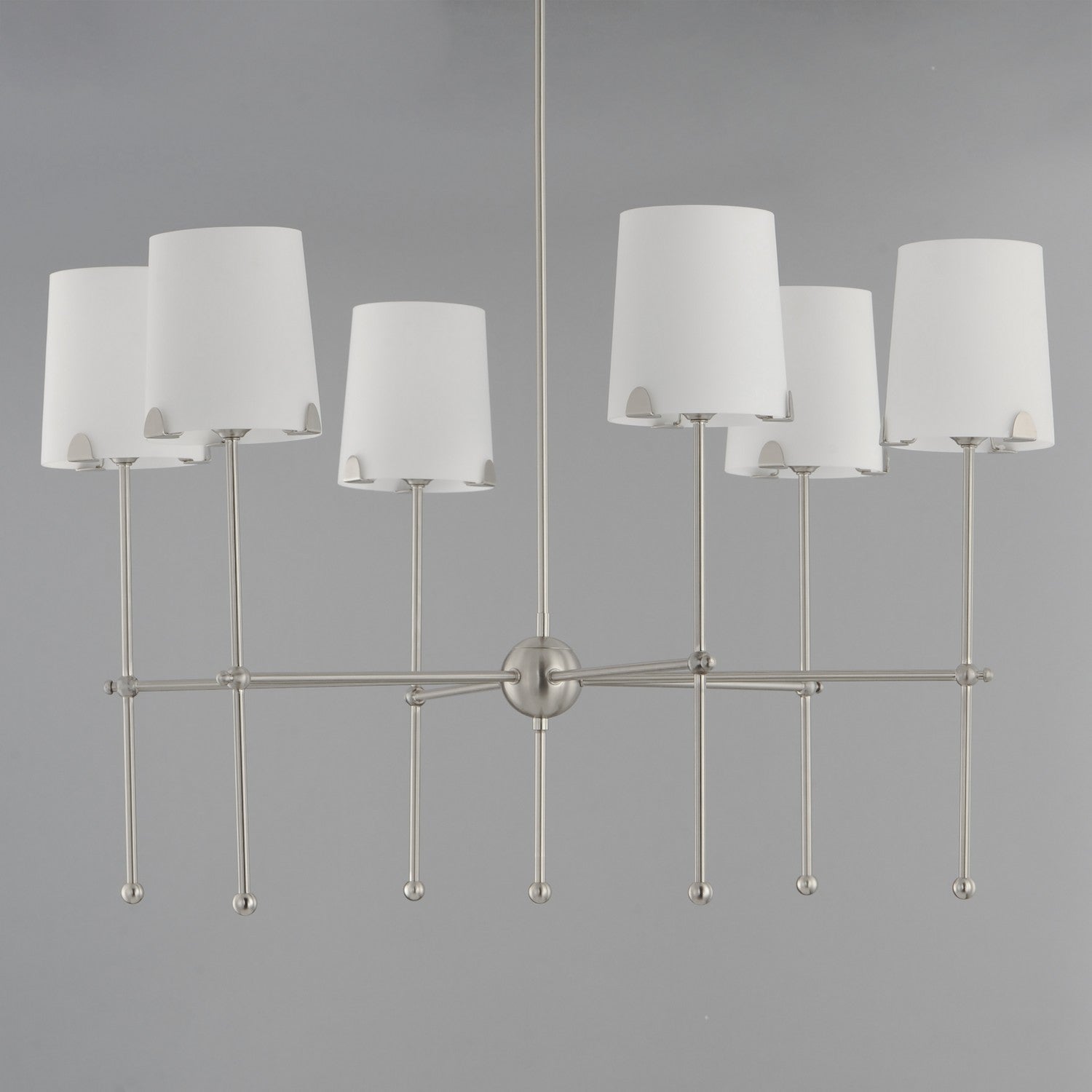 Maxim - 32366WTSN - Six Light Chandelier - Huntington - Satin Nickel