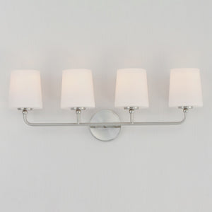 Maxim - 12094SWSN - Four Light Bath Vanity - Bristol - Satin Nickel