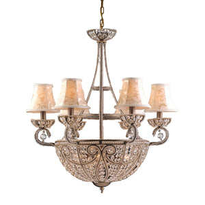 ELK Home - 5967/6+4 - Ten Light Chandelier - Elizabethan - Dark Bronze