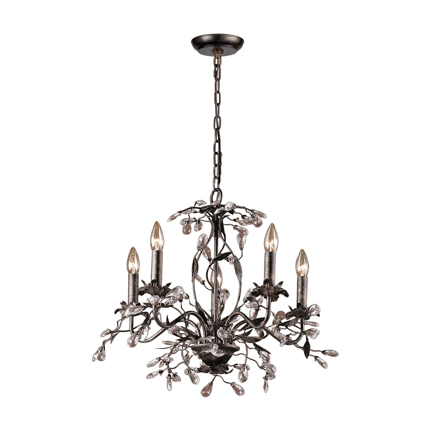 ELK Home - 8053/5 - Five Light Chandelier - Circeo - Deep Rust