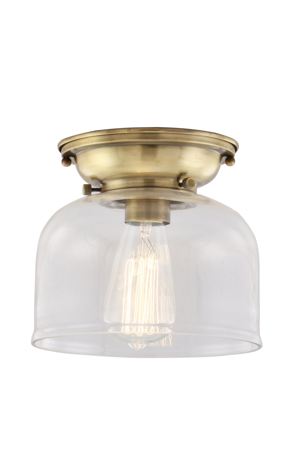 Innovations - 623-1F-AB-G72-LED - LED Flush Mount - Franklin Restoration - Antique Brass