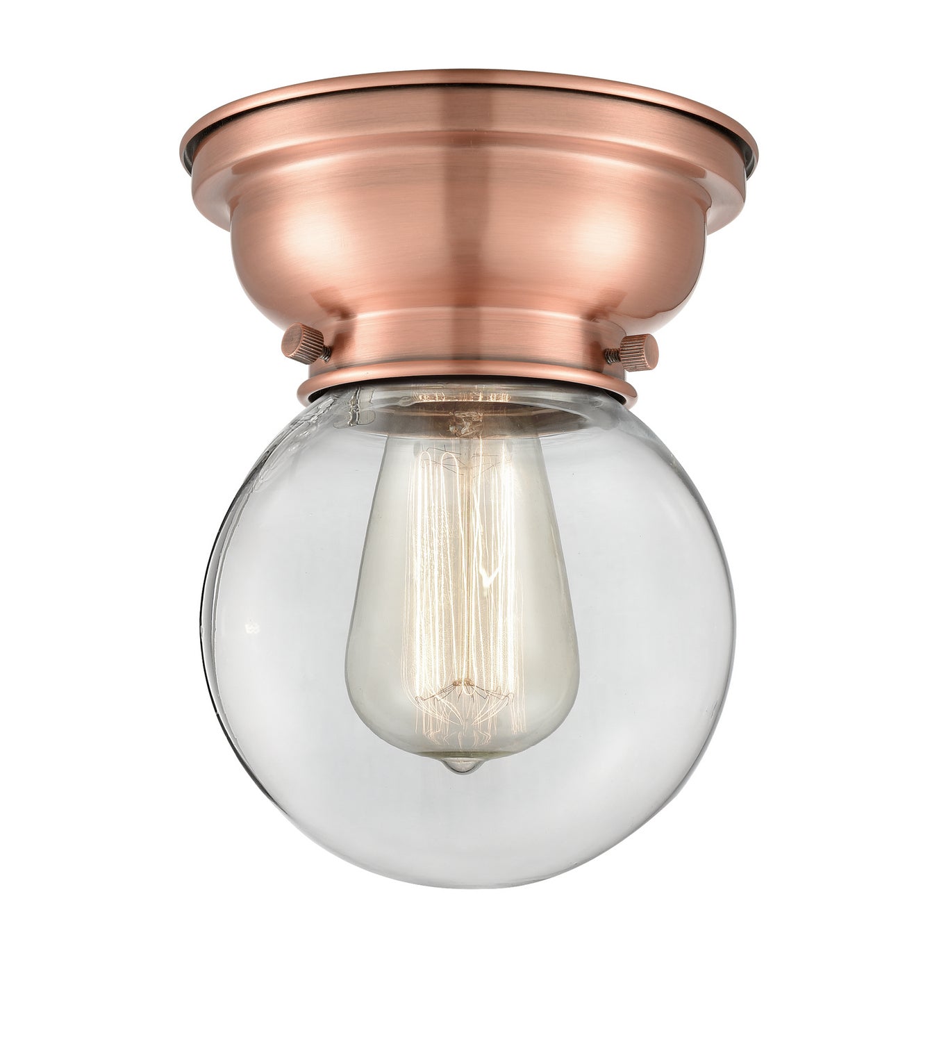 Innovations - 623-1F-AC-G202-6 - One Light Flush Mount - Franklin Restoration - Antique Copper