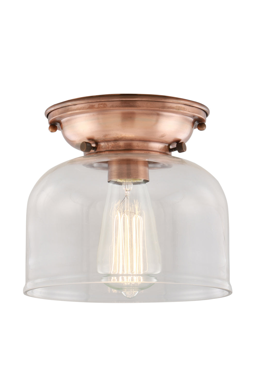 Innovations - 623-1F-AC-G72 - One Light Flush Mount - Franklin Restoration - Antique Copper