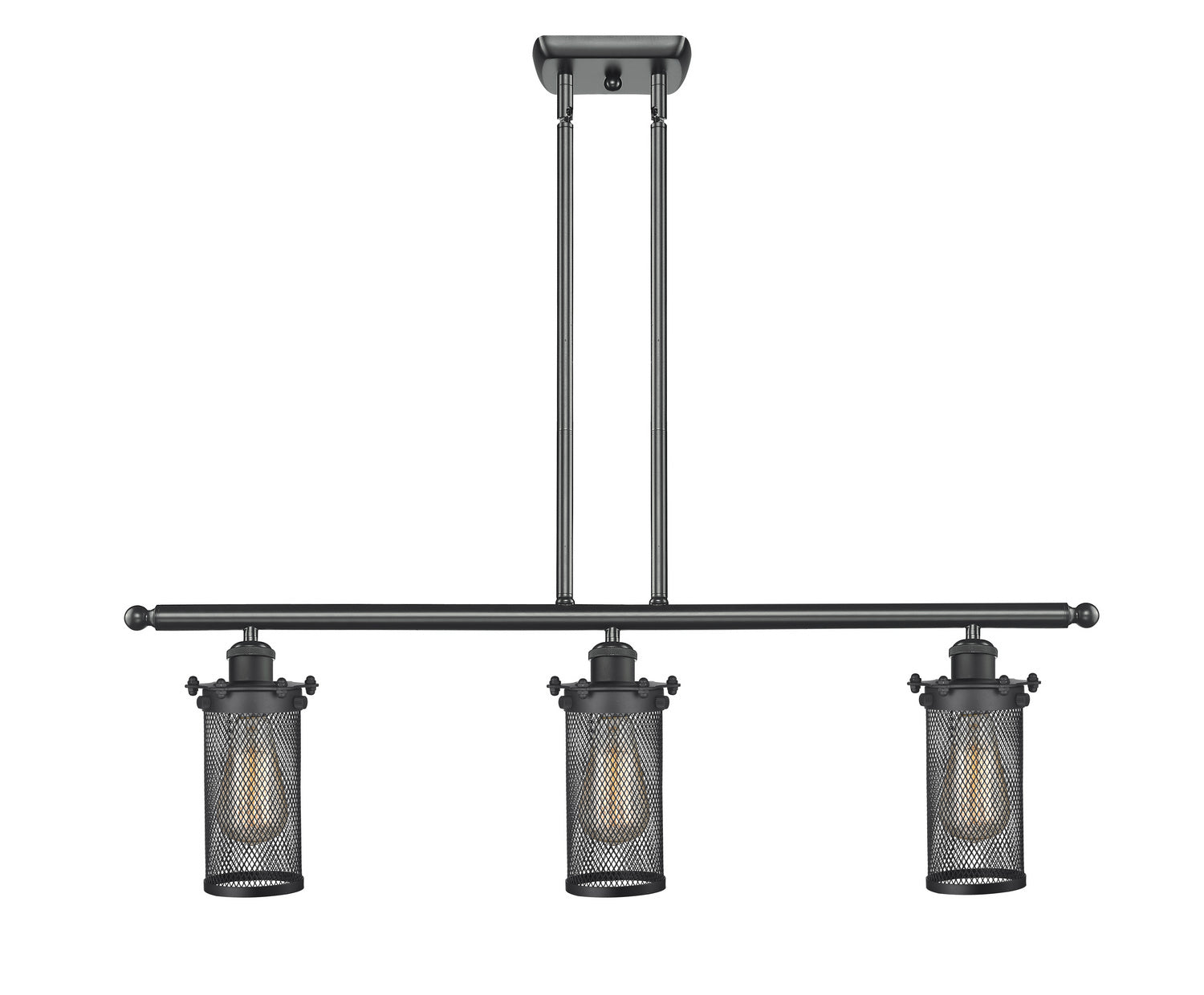 Innovations - 516-3I-BK-CE219 - Three Light Island Pendant - Austere - Matte Black