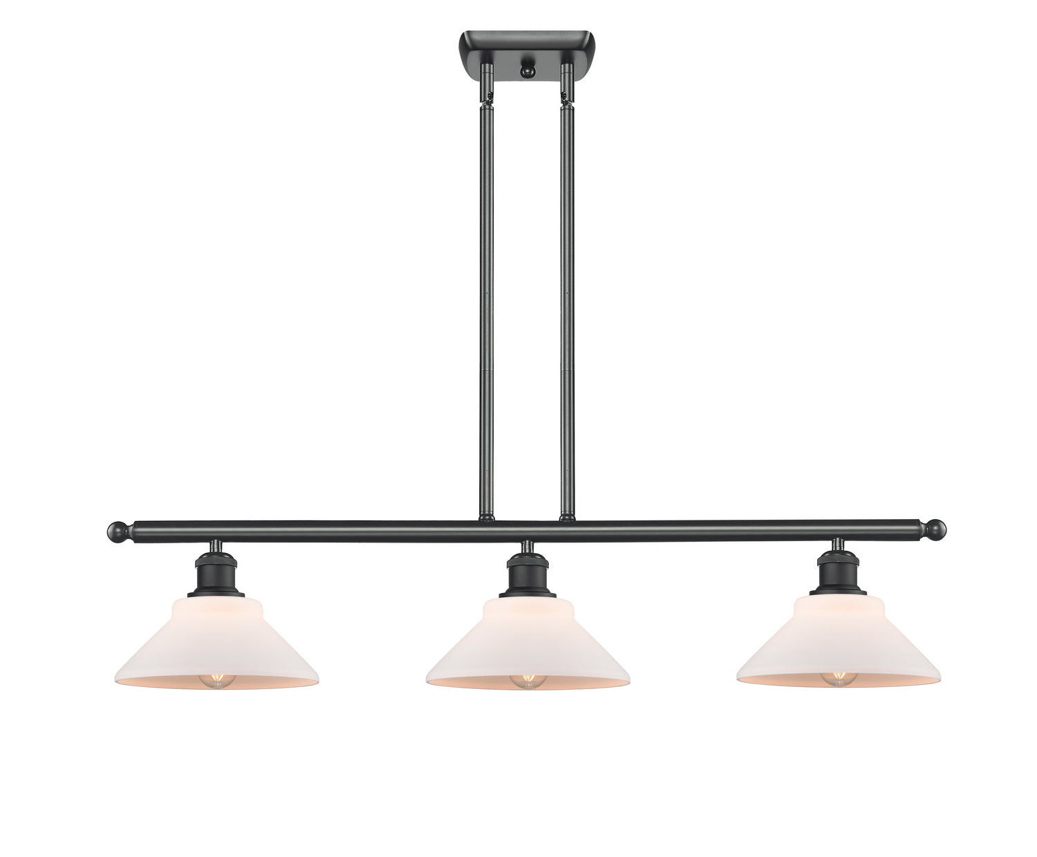 Innovations - 516-3I-BK-G131 - Three Light Island Pendant - Ballston - Matte Black