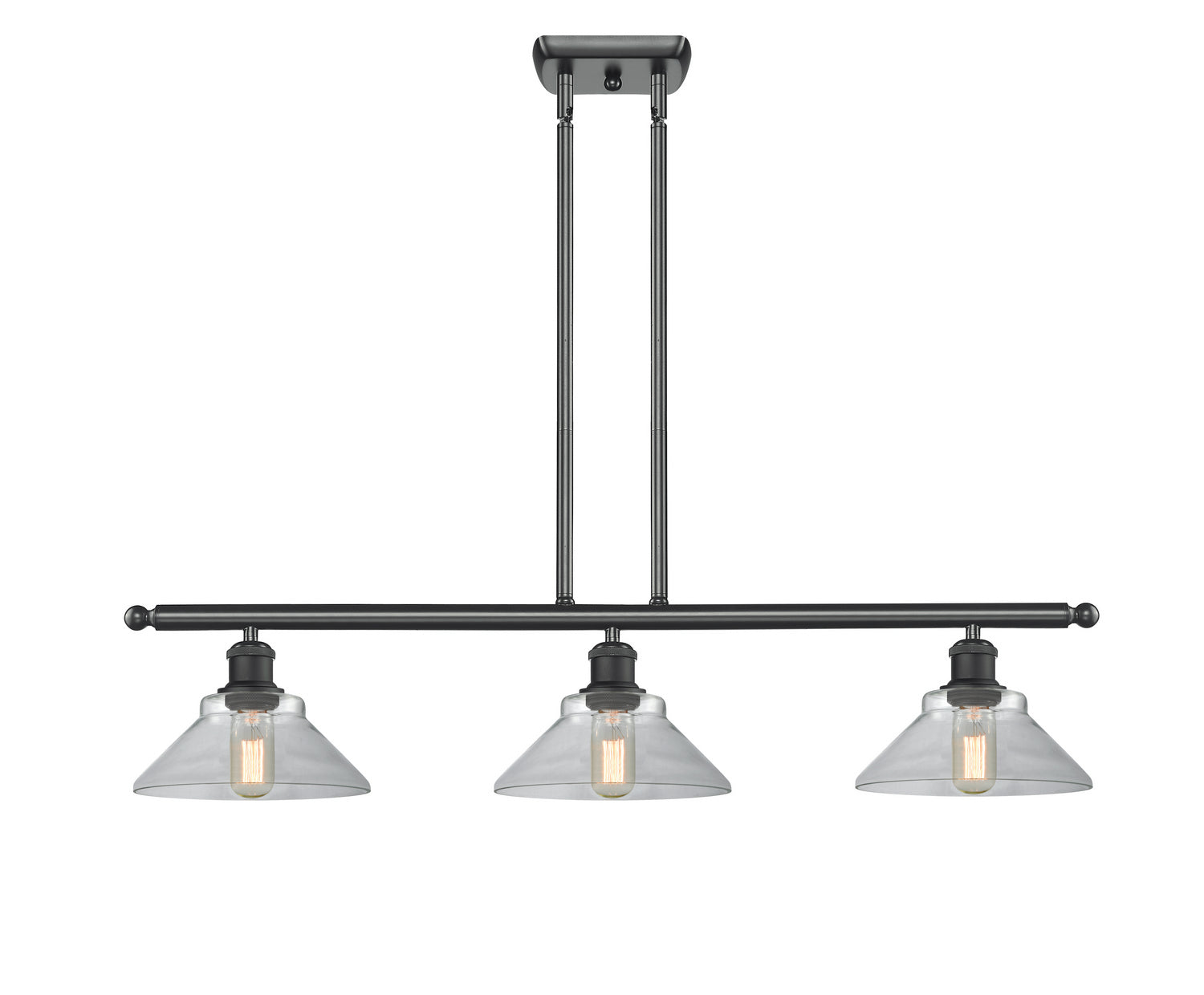 Innovations - 516-3I-BK-G132 - Three Light Island Pendant - Ballston - Matte Black